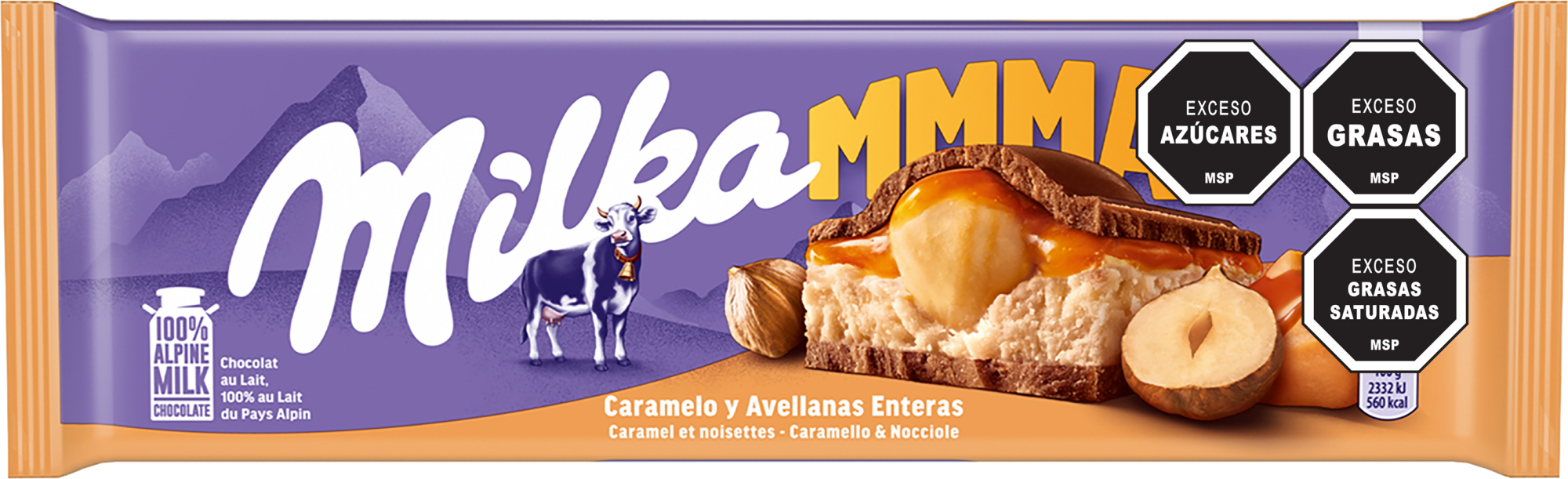 Milka MMMAX Caramelo y Avellanas 300g - Nerilan Uruguay